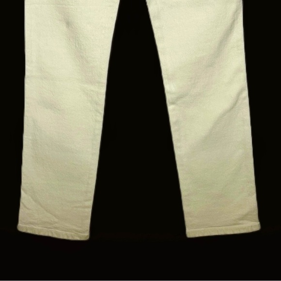 NWT Re/Done 80s Slim Straight Jeans in Vintage White, Button Fly, Size 26. - Picture 3 of 11